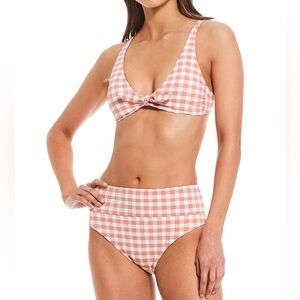 Gianni Bini gingham bikini set